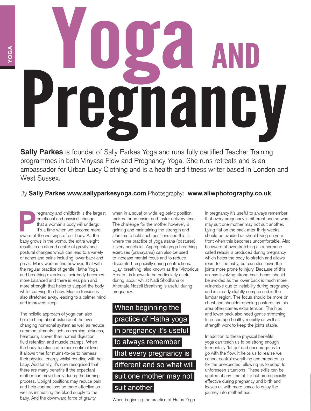 Yoga and Pregnancy