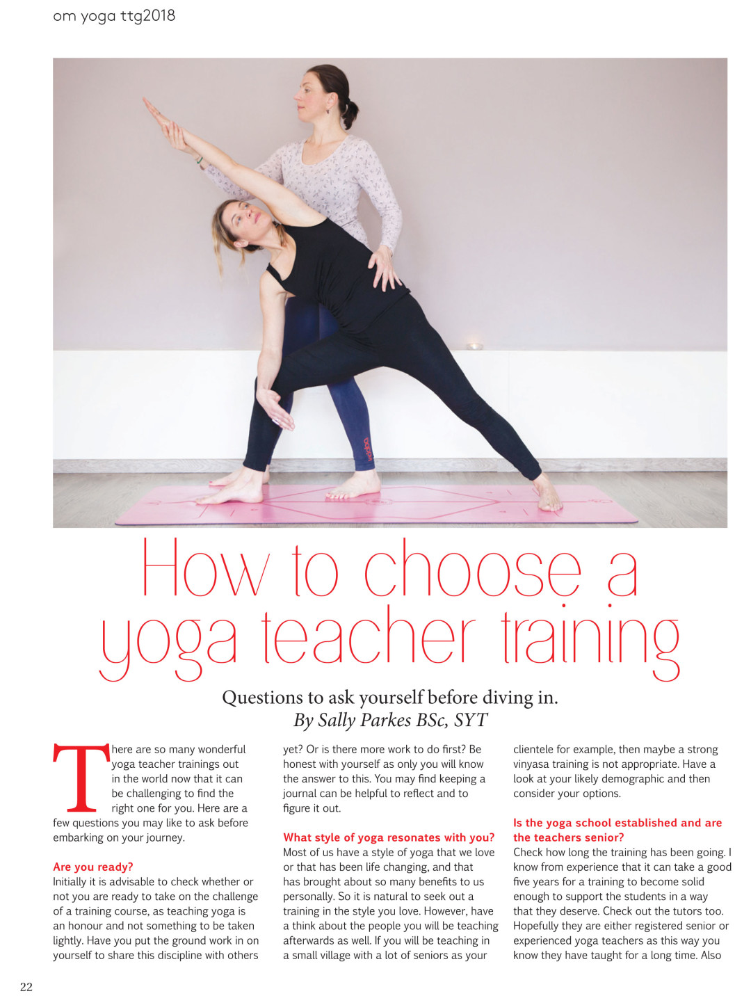 How to choose yoga teacher training course UK