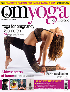 Sally in Om Yoga Magazine - Sally Parkes Yoga