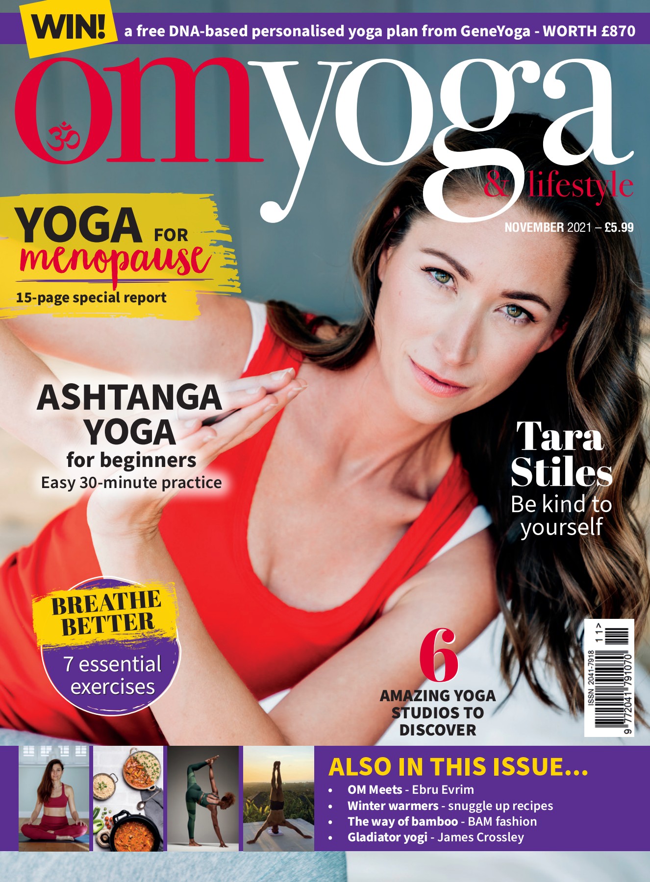 Sally in Om Yoga Magazine - Sally Parkes Yoga