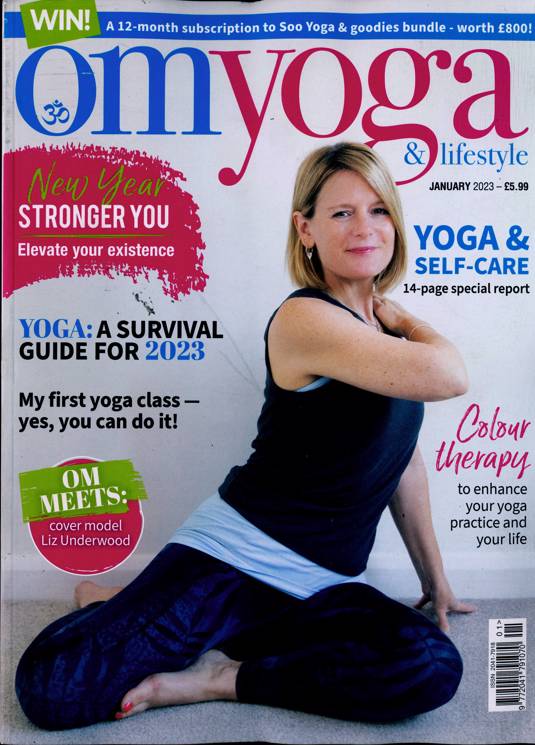 Sally in Om Yoga Magazine - Sally Parkes Yoga