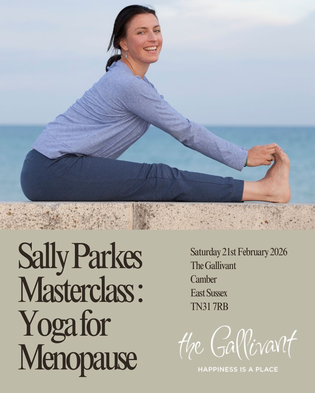 Sally Parkes Gallivant Menoyoga Menopause Masterclass