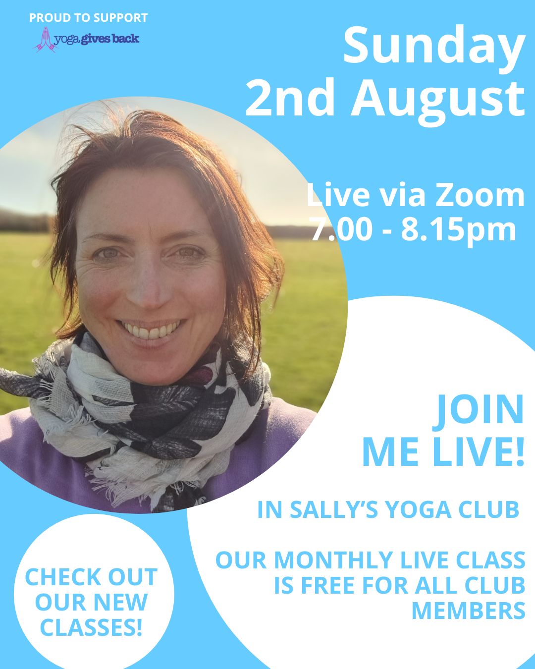 Live class in Sally's Yoga Clubss NL Om Yoga Magazine January 2023 Cover