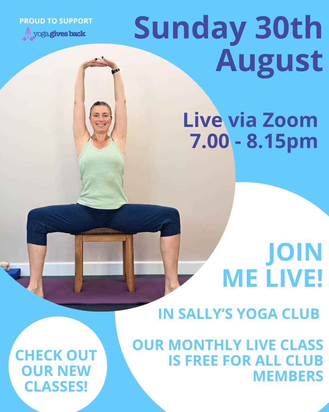 Sally Parkes Yoga Club August 2026 Om Yoga Magazine January 2023 Cover